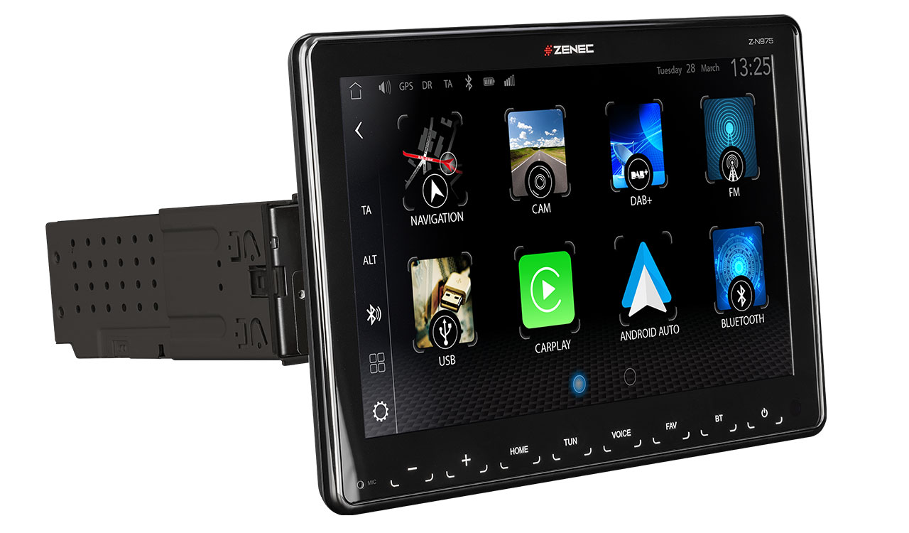 Zenec Z-N975 autorádio 1DIN, 9",bezdrátové AppleCarplay. AndroidAuto